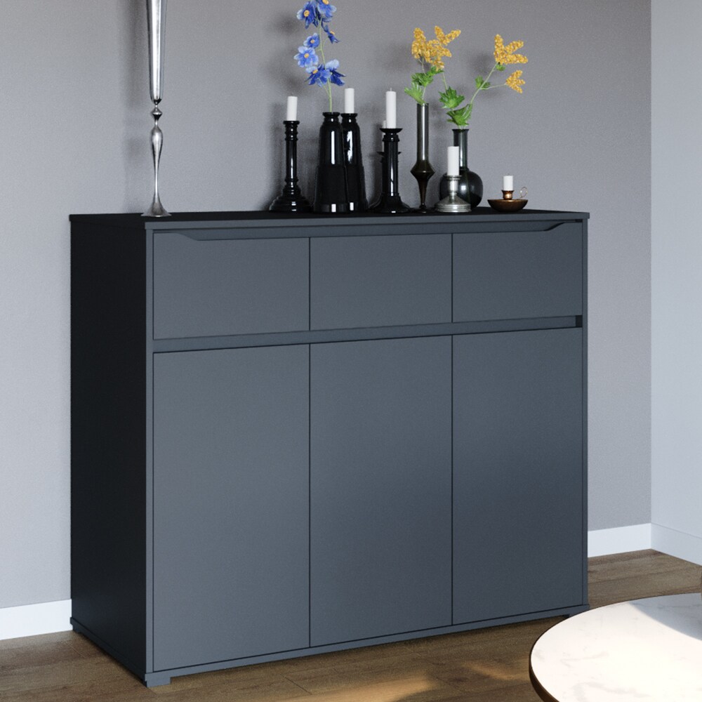 Vicco Kommode Sideboard Mehrzweckschrank Ruben Anthrazit Schublade 120 cm Ablage