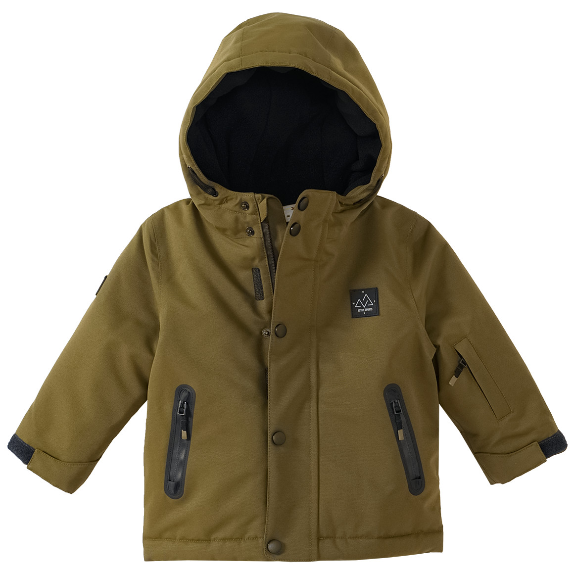 Topomini Baby Schneejacke in Unifarben oliv