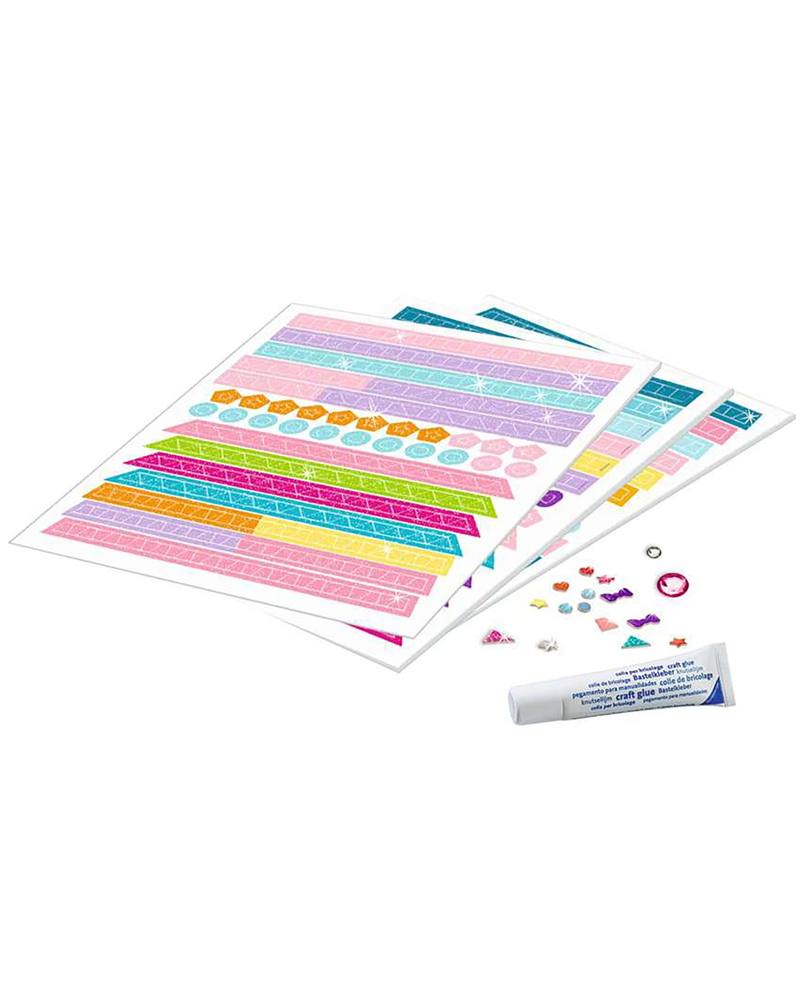 Bastel-Set BE CREATIVE!  MOSAIC UNICORNS in bunt