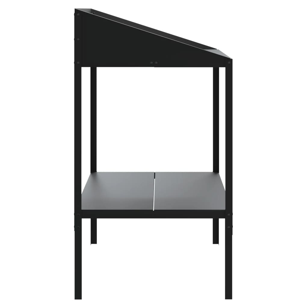 Support pour plantes anthracite 75,5x54,5x100cm acier galvanisé