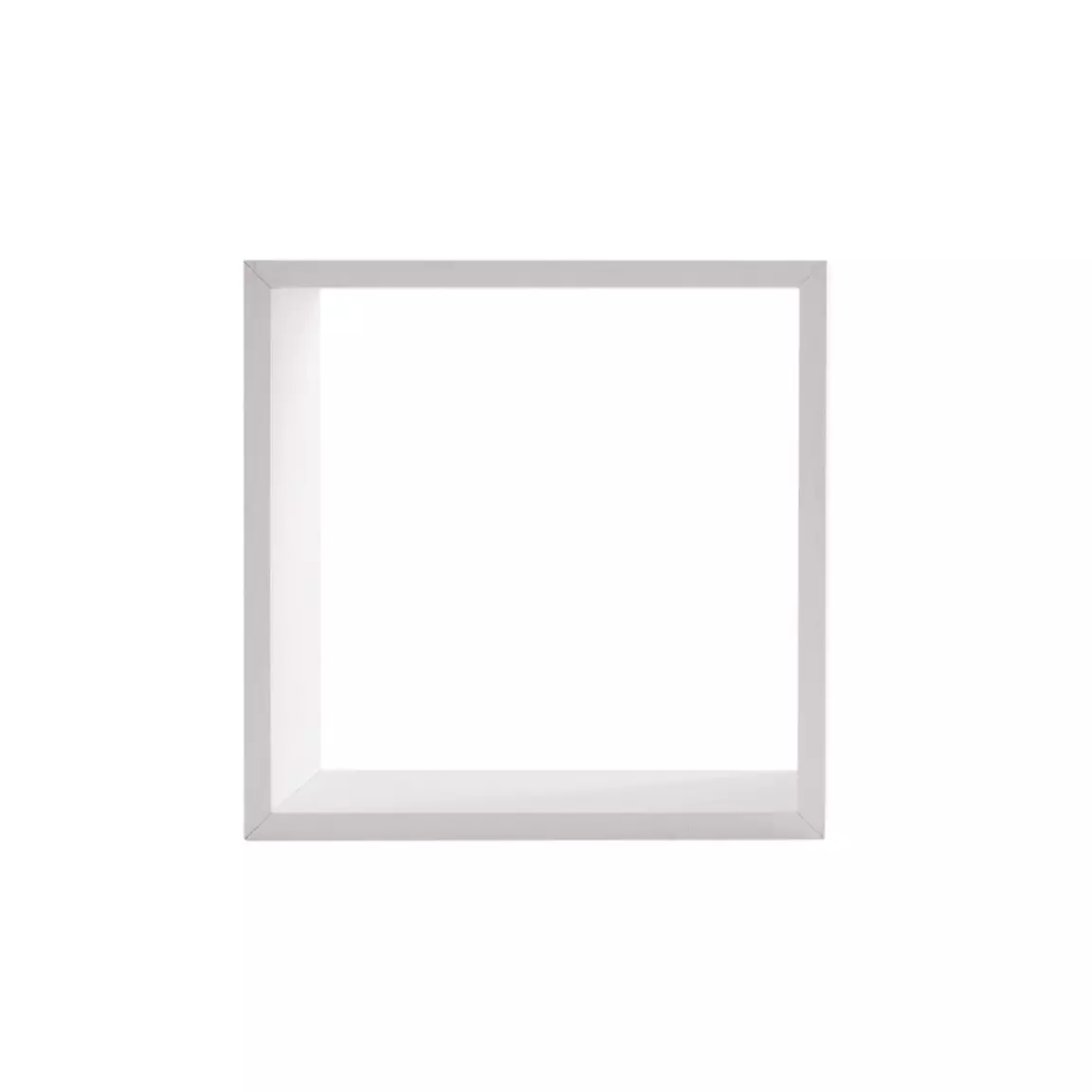 Lot de 3 étagères bois (H15-20-25 cm) Cube Blanc