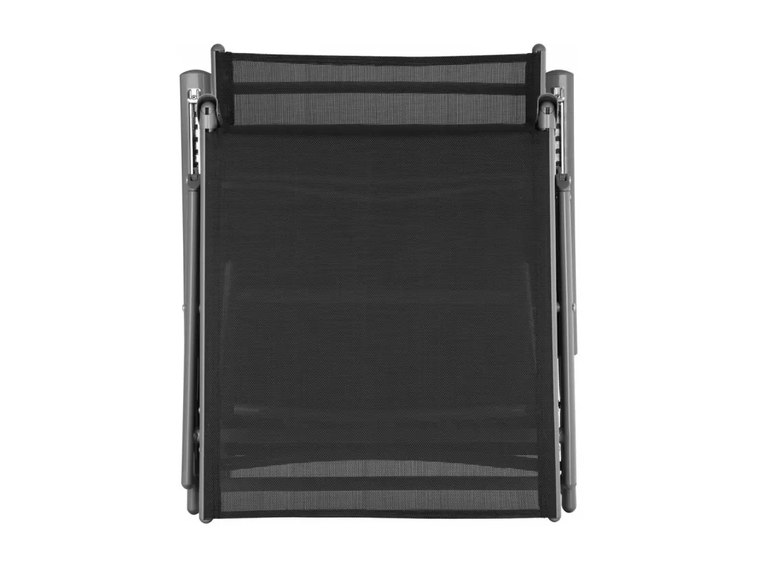 Transat bain de soleil grise 62 x 23 x 74 cm 2208109