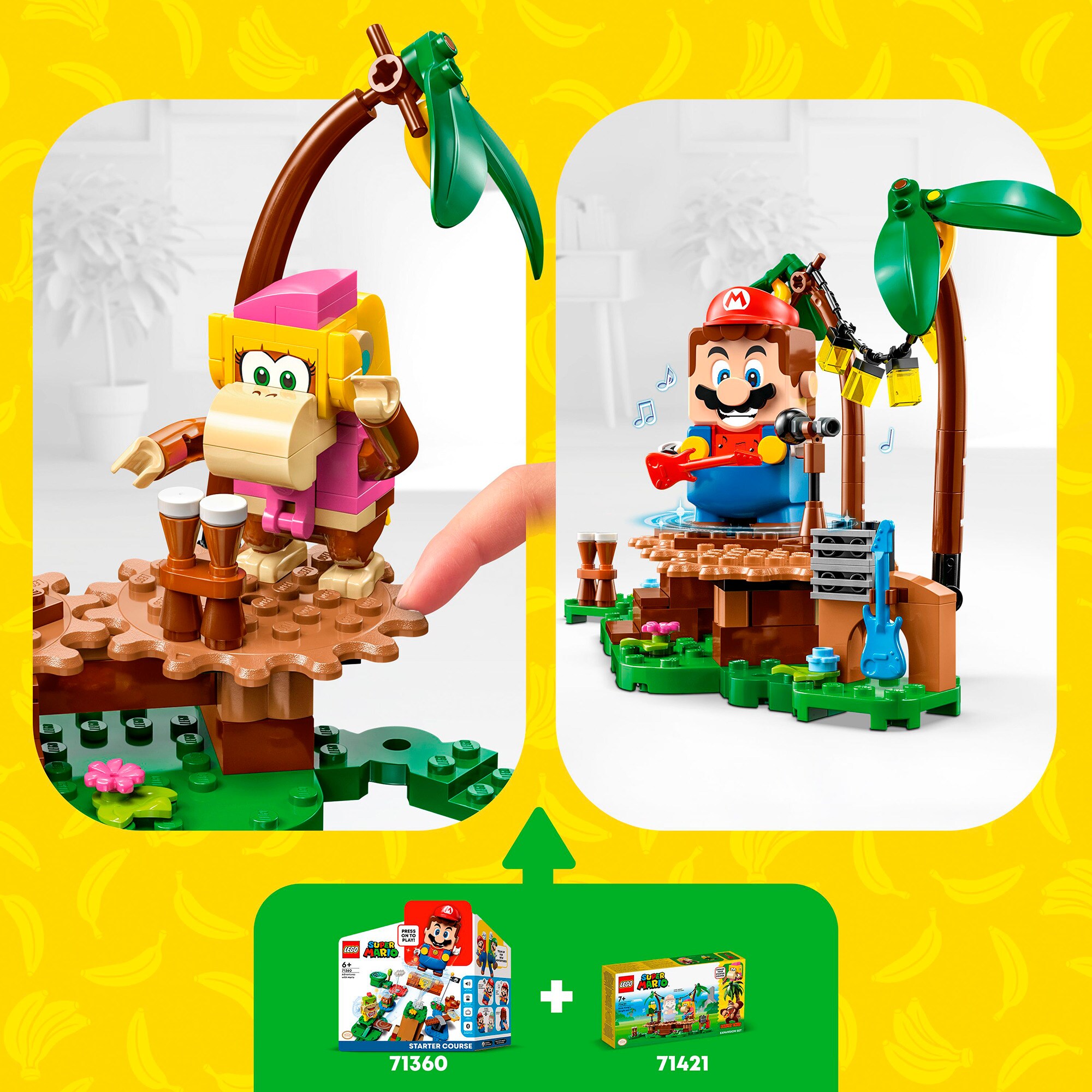 LEGO Konstruktionsspielzeug Super Mario Dixie Kongs Dschungel-Jam - Erweiterungsset