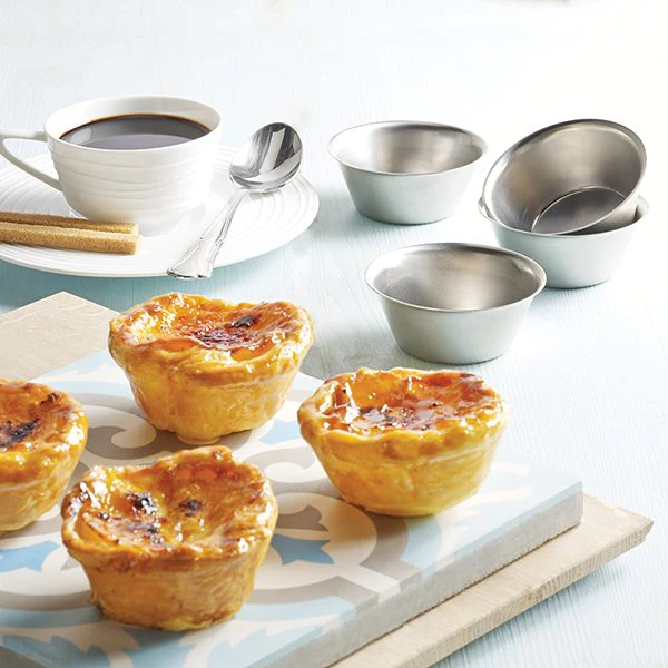 Lot 8 moules originaux à Pastéis de Nata - flans portugais Artame