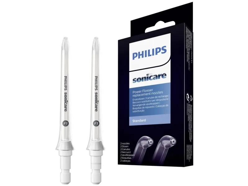Philips Sonicare F1 HX3042 - Interdental dysepåsætning - til oral udskylning (pakke med 2) - for Sonicare Power Flosser 3000 HX3711