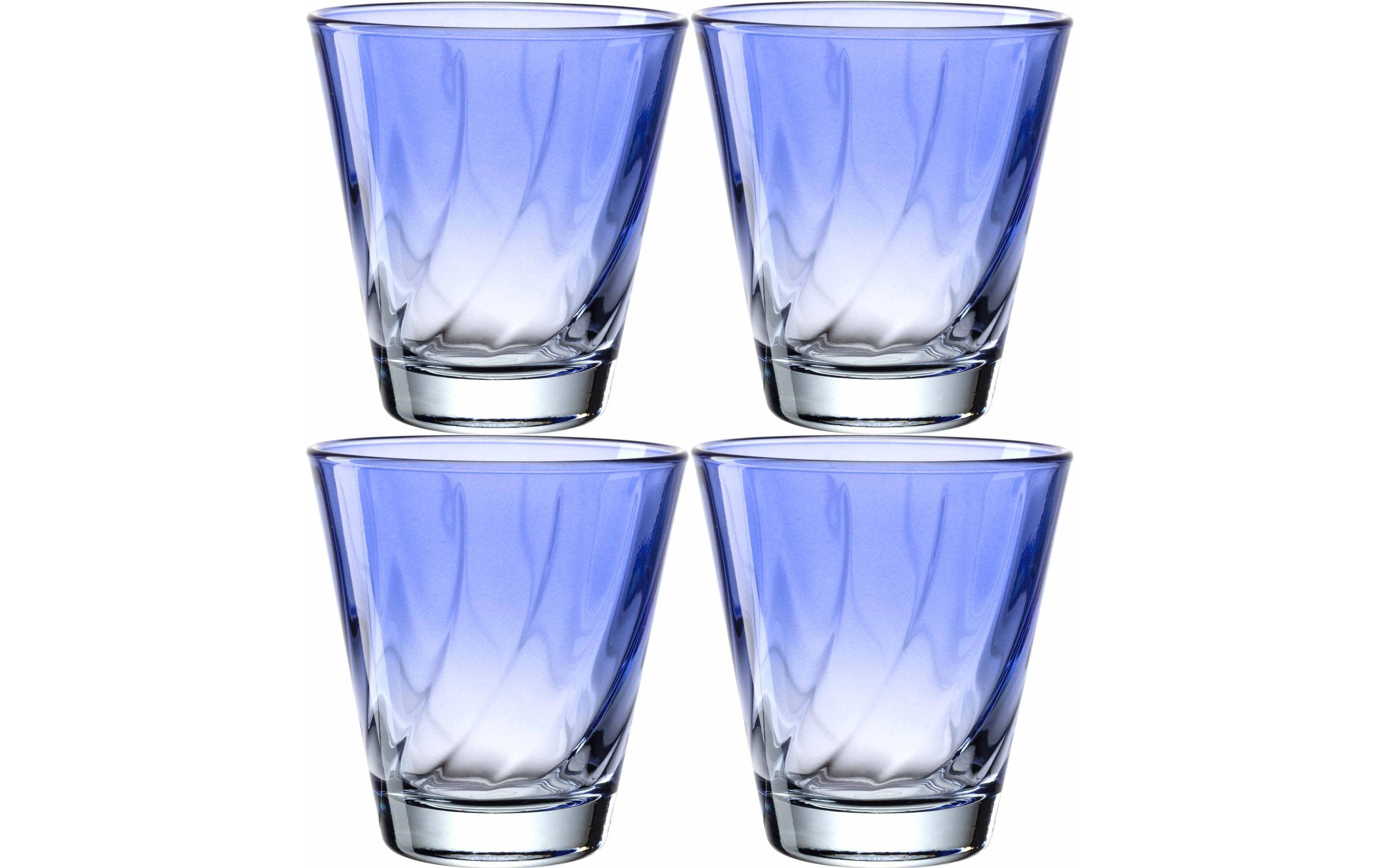 Trinkglas Twist 215 ml, 4 Stück, BlauGetränkegläser-Set