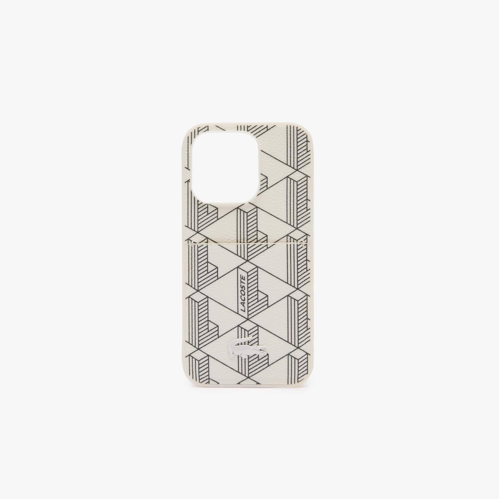 Coque iPhone 14 Pro The Blend imprimé crocodile Coques iPhone - Blanc - Lacoste - Unisex