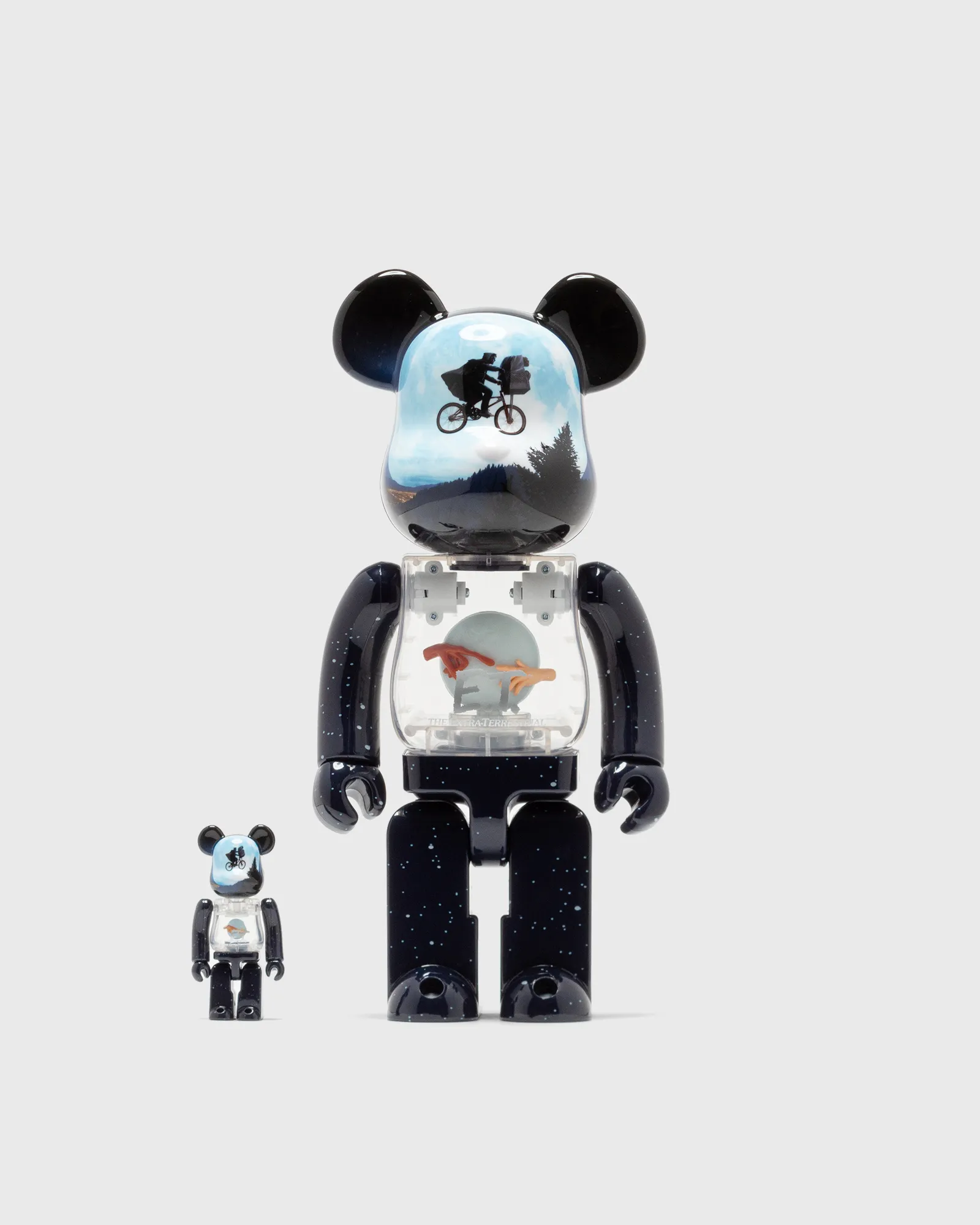 MEDICOM BEARBRICK 100% 400% E.T. THE EXTRATERRESTRIAL