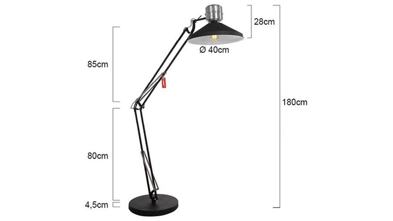 Vloerlamp 7701ZW Zappa B40 x D40 cm