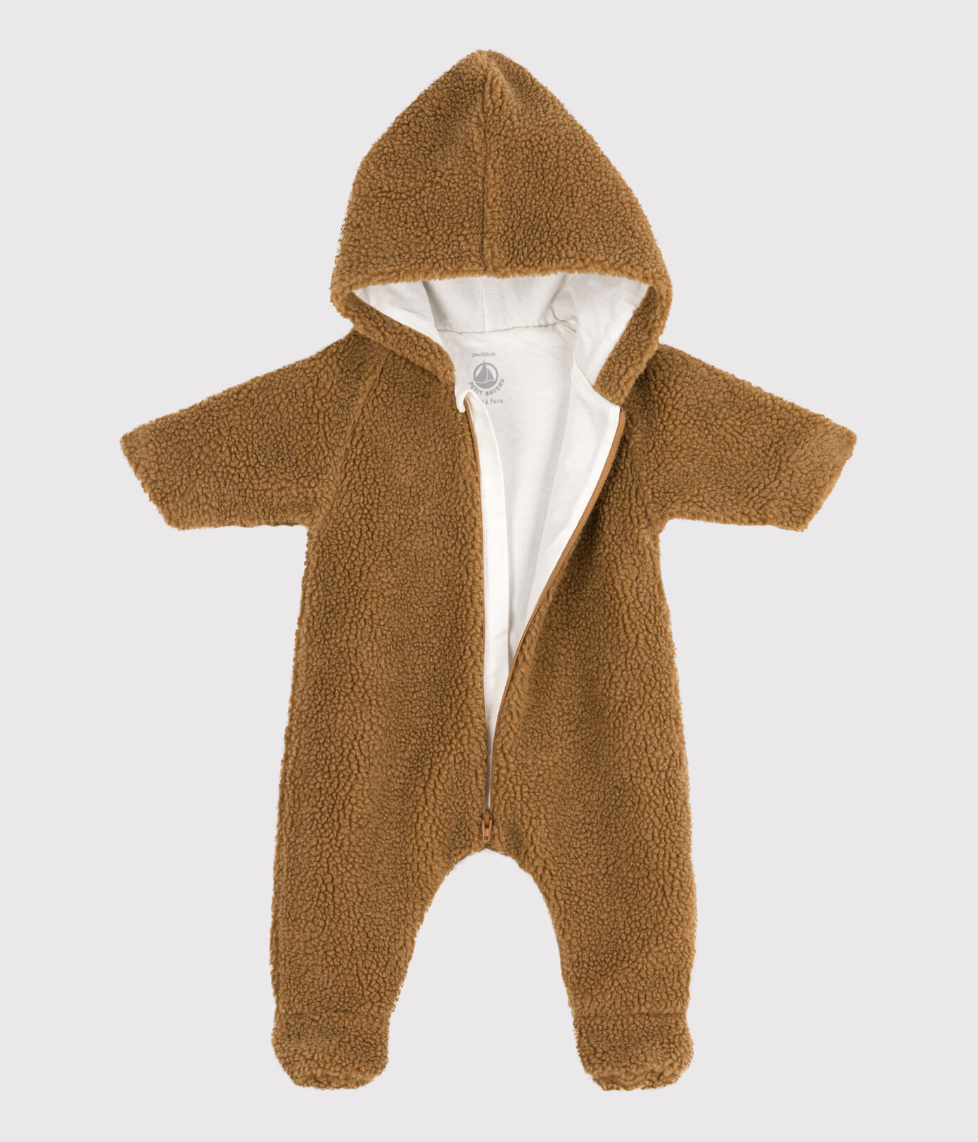 Combipilote à capuche bébé en sherpa