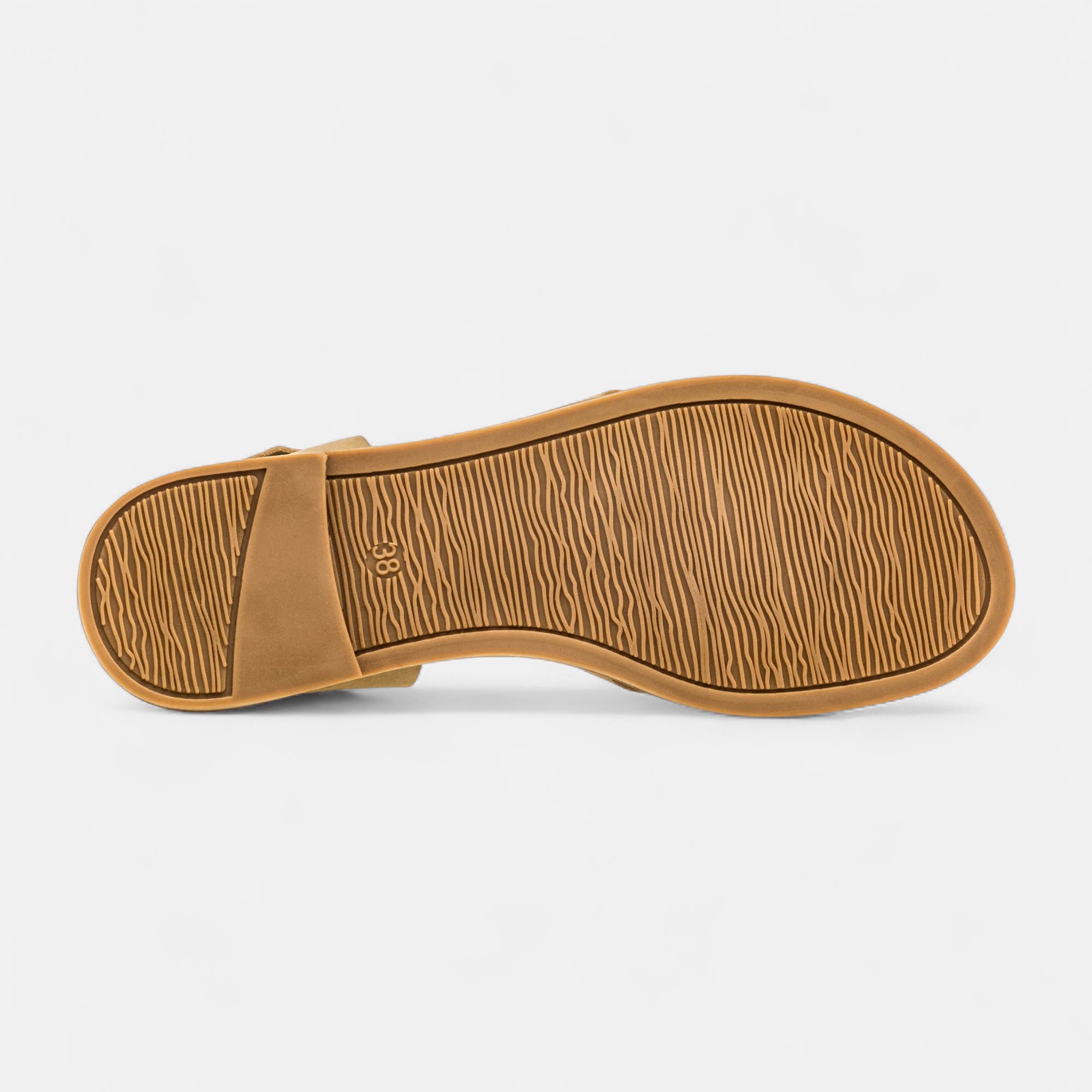 Sandales Femme en cuir taupe