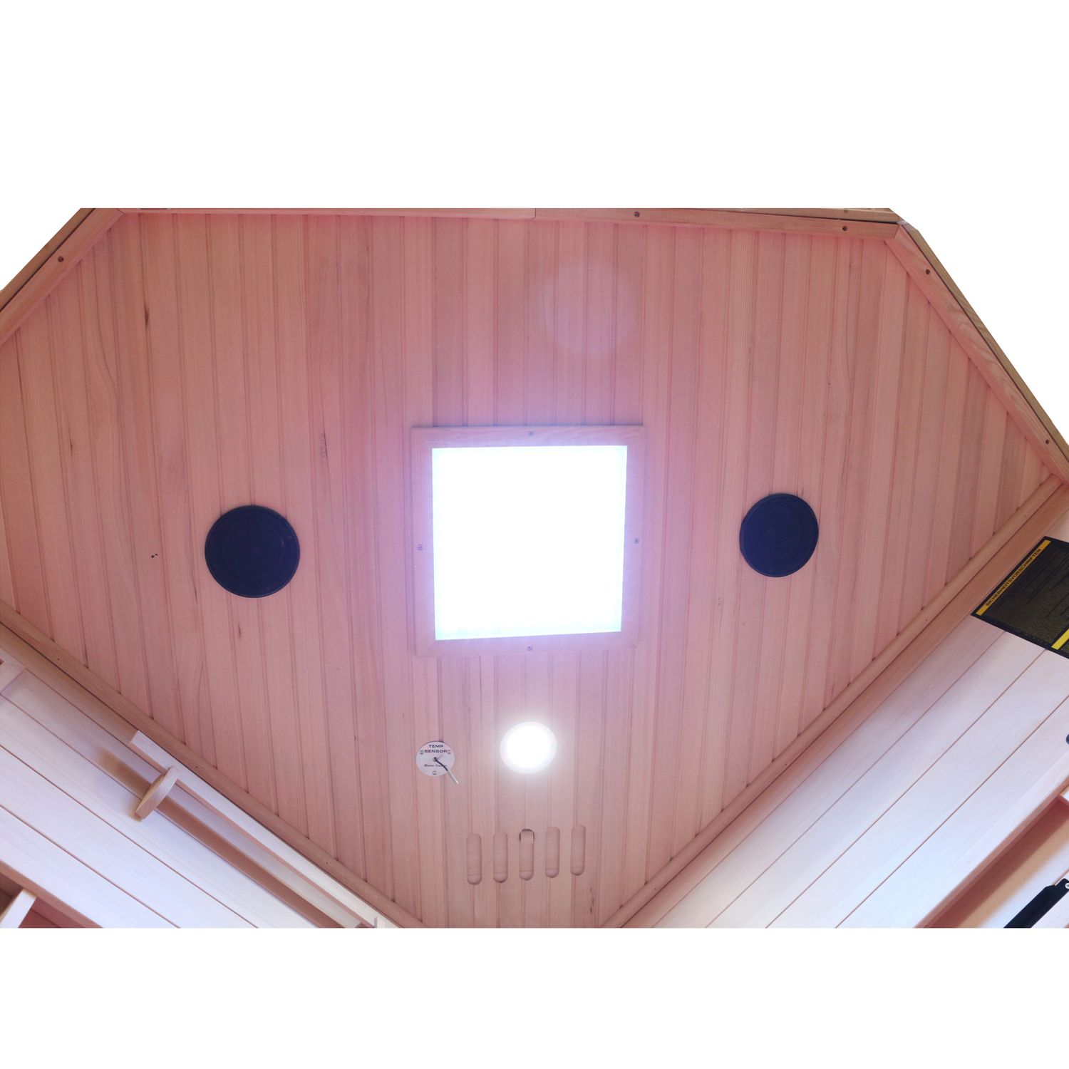 Dewello® Infrarotkabine Infrarotsauna BRANDON 140cm x 140cm inkl. 6 Vollspektrumstrahler, 3 Karbonstrahler, 2 Personen