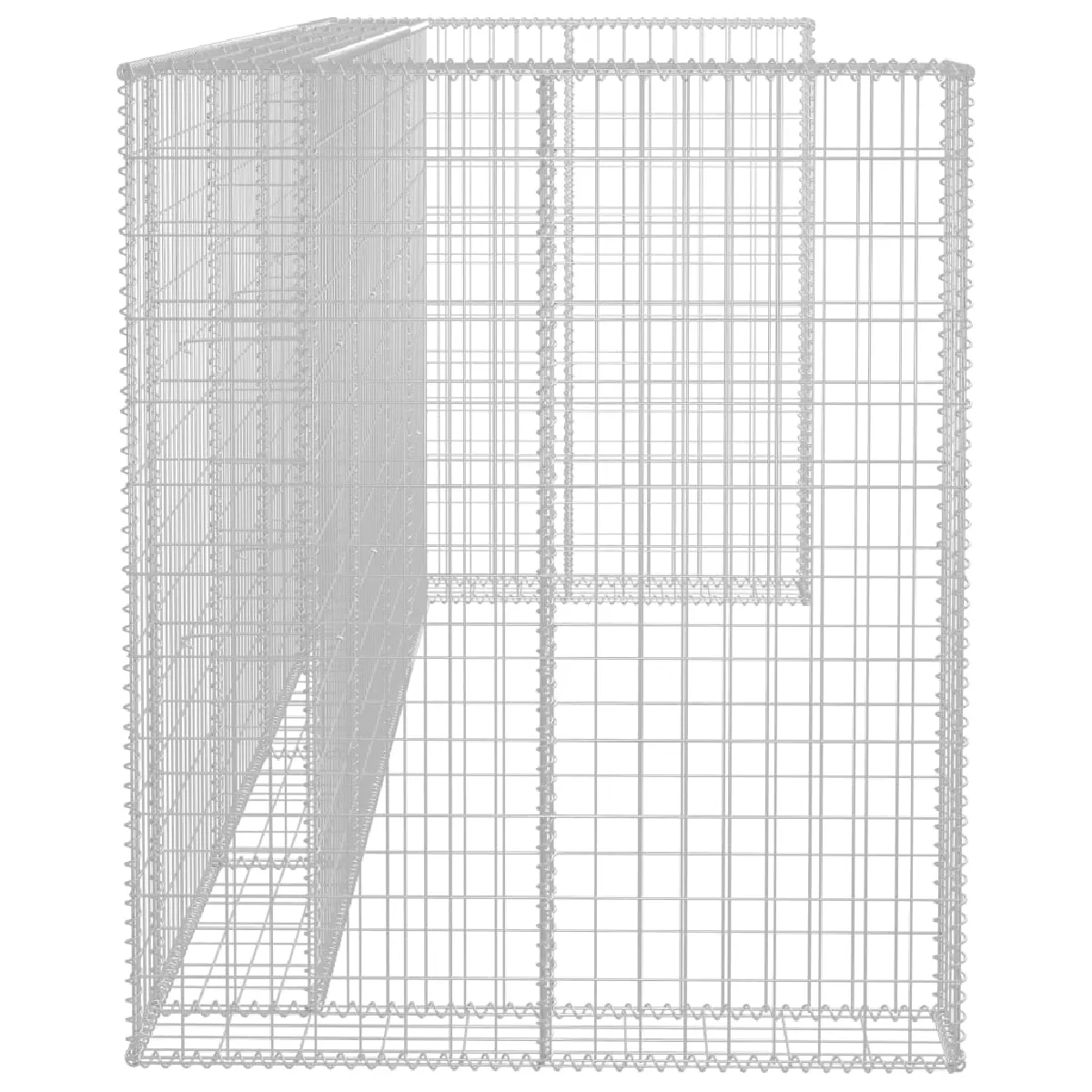 vidaXL Gabion - Acier galvanisé