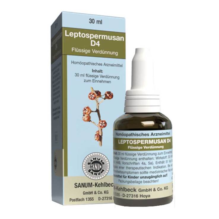Leptospermusan D 4 Tropfen zum Einnehmen, 30 ml