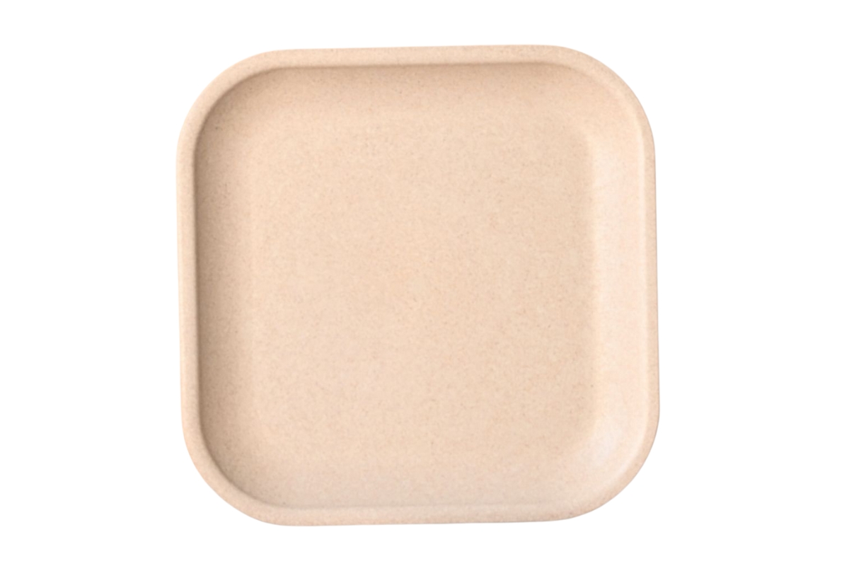 Croppie 20 cm vierkant bord - naturel