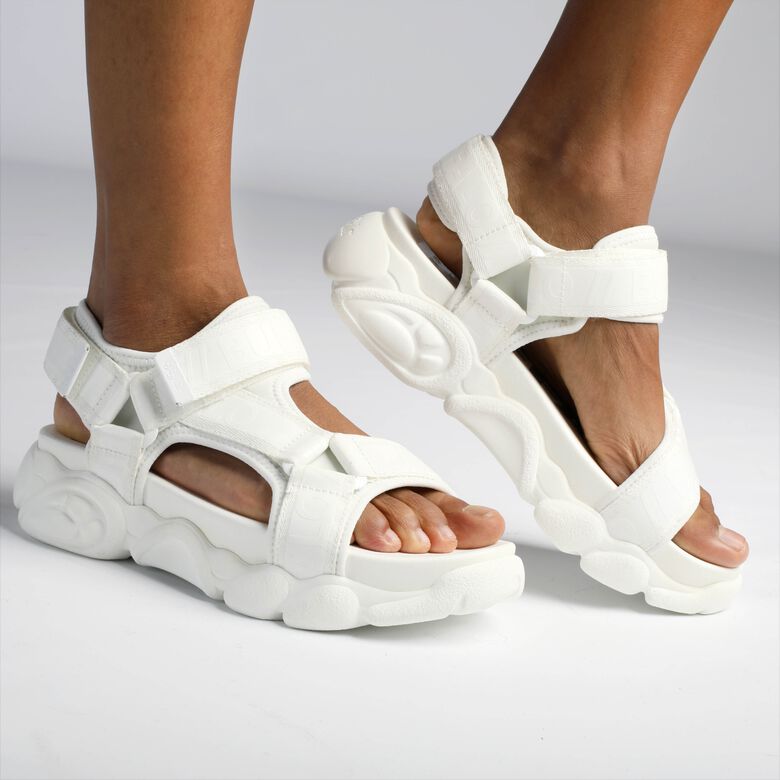 CLD Tec Sandales à plateforme véganes, blanc