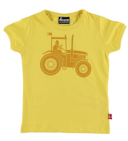 Danef? T-Shirt - Danebasic - Faded Yellow Traktor