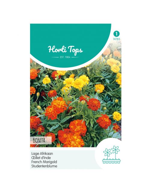 Hortitops Tagetes - Lage Afrikaan Bonita Gemengd - Bloemenzaden - 1 g