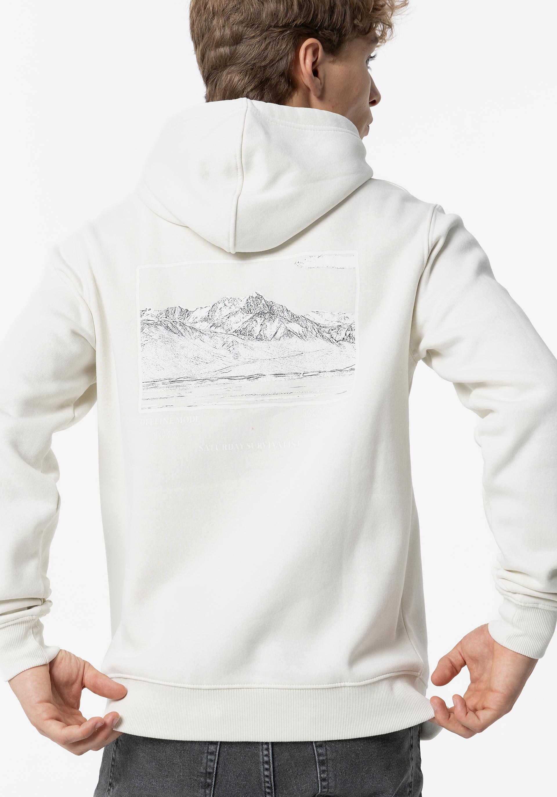 Hoodie com Estampado nas Costas