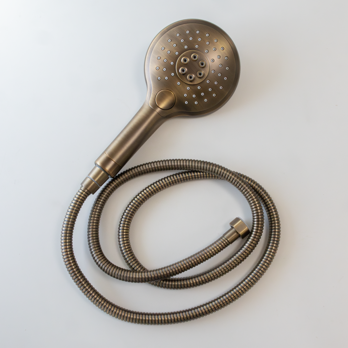 Saniclear Antique 2 standen douchekop met slang verouderd messing
