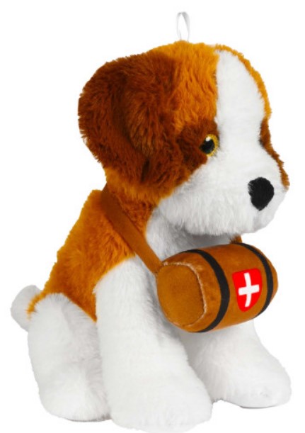 Plüsch-Bernhardiner sitzend 22 cm