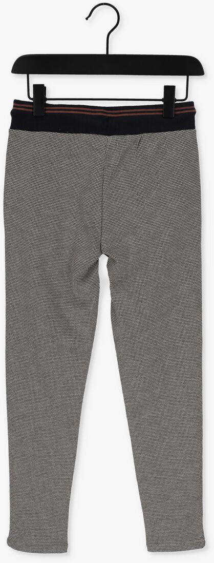 NOBELL beige nobell pantalon secler pants tiny pied de poule