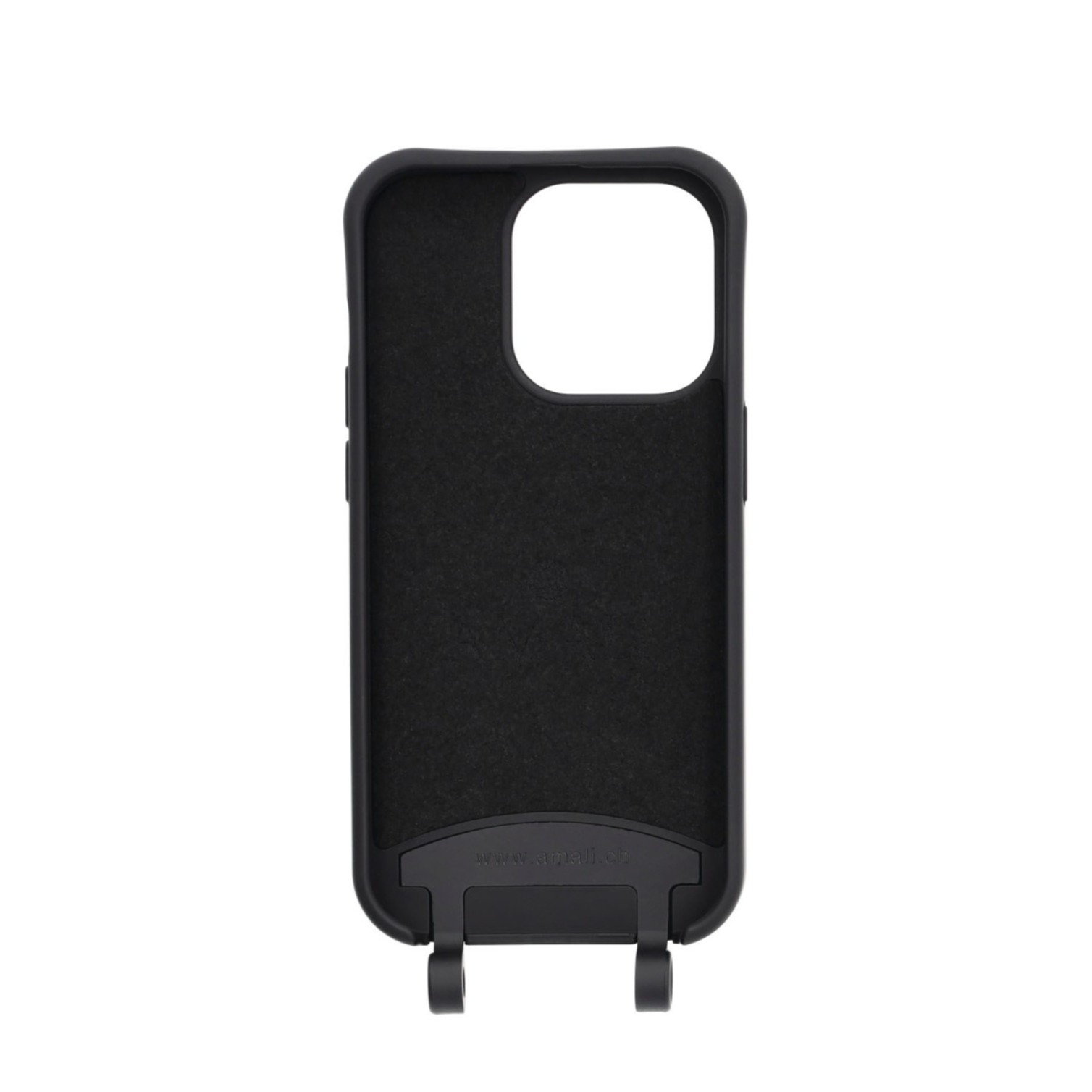 iPhone 15 Pro Handy Hülle Elegantes Case mit abnehmbarem Necklace Adapter - Black / Gold
