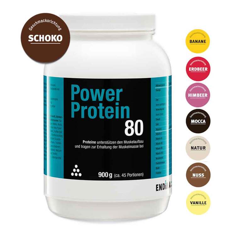 Power Protein 80 Schoko Pulver, 900 g