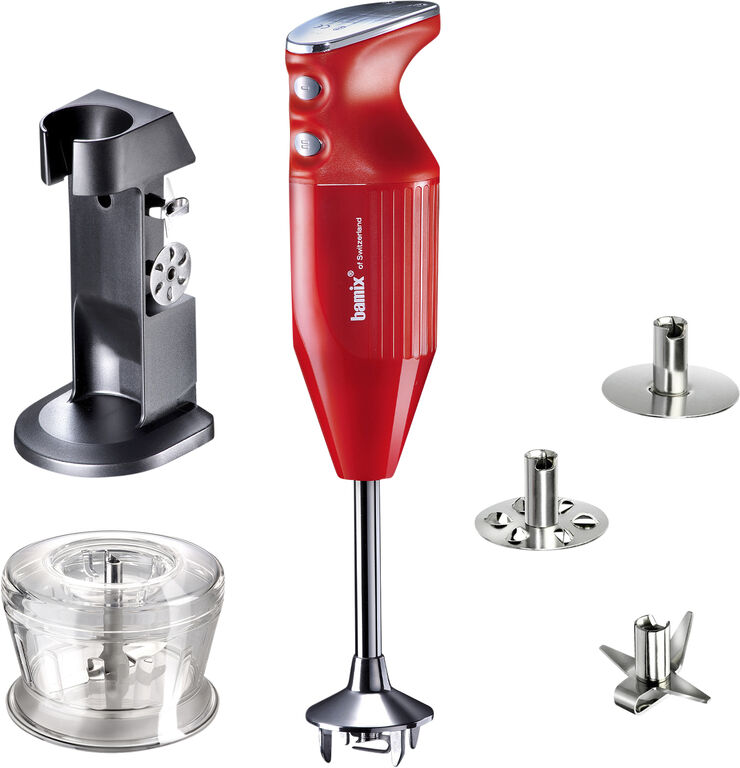 Bamix Deluxe Stavblender, 200 Watt Red