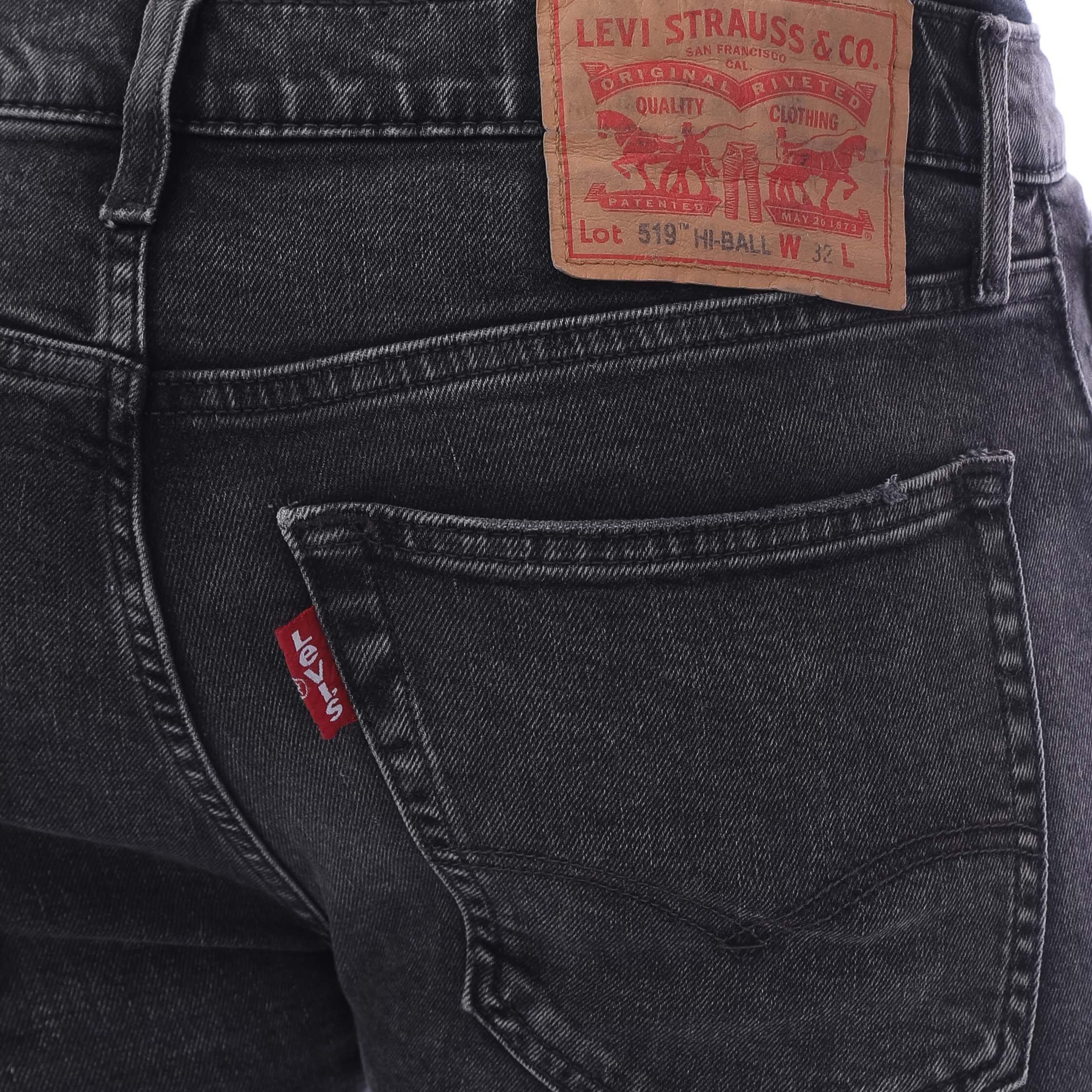 Levis 519 Skinny Ripped Jeans
