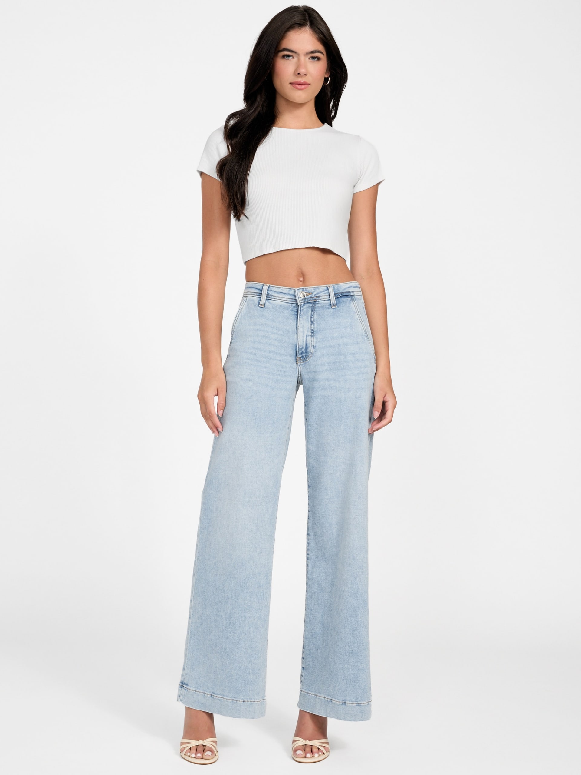 Calça jeans Eco Zoya de perna larga
