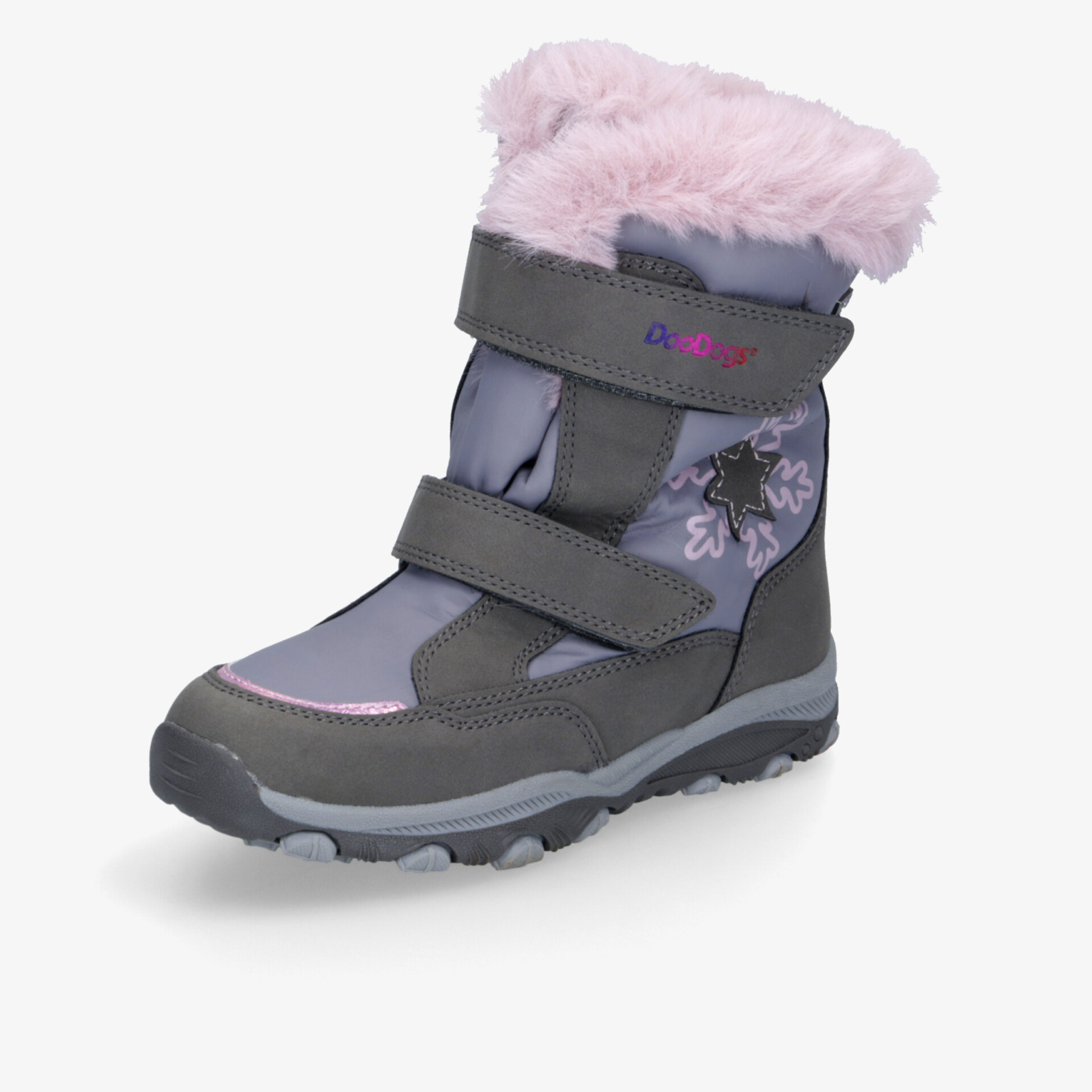 DooDogs Kinder Klettstiefel grau