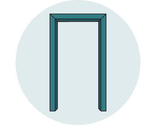 Compleet frame CPL lariks kasjmier 198,5x61,0x9,0 cm links
