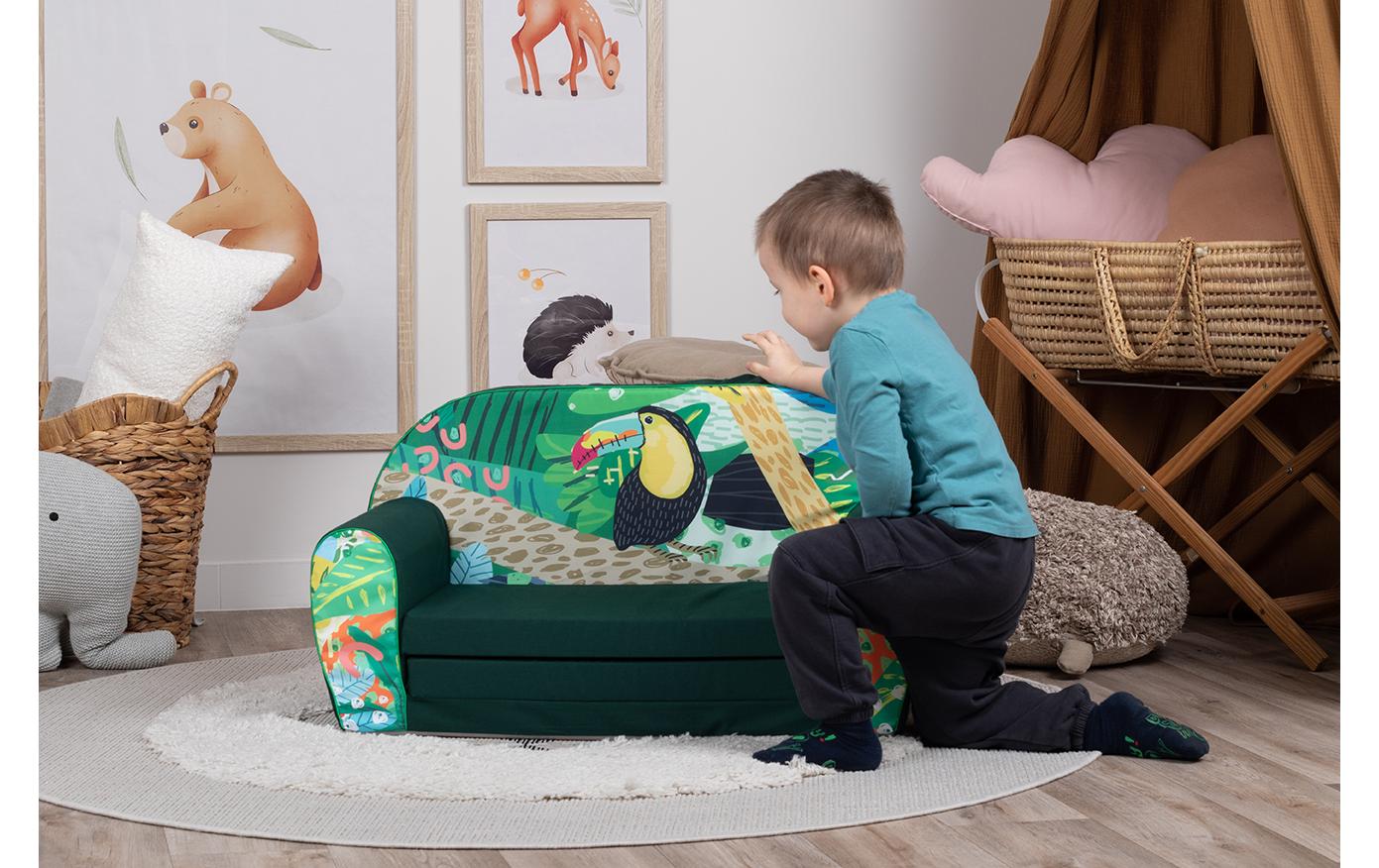 Kindersofa Jungle animalSofa mit niedlichem Motiv