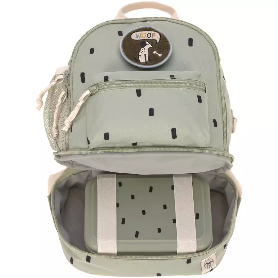LÄSSIG Mini Backpack, Happy Prints, light olive
