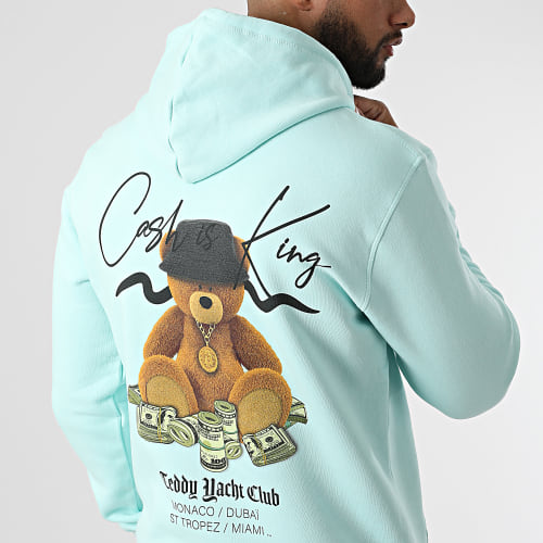 Sweat Capuche Cash Is King Menthe