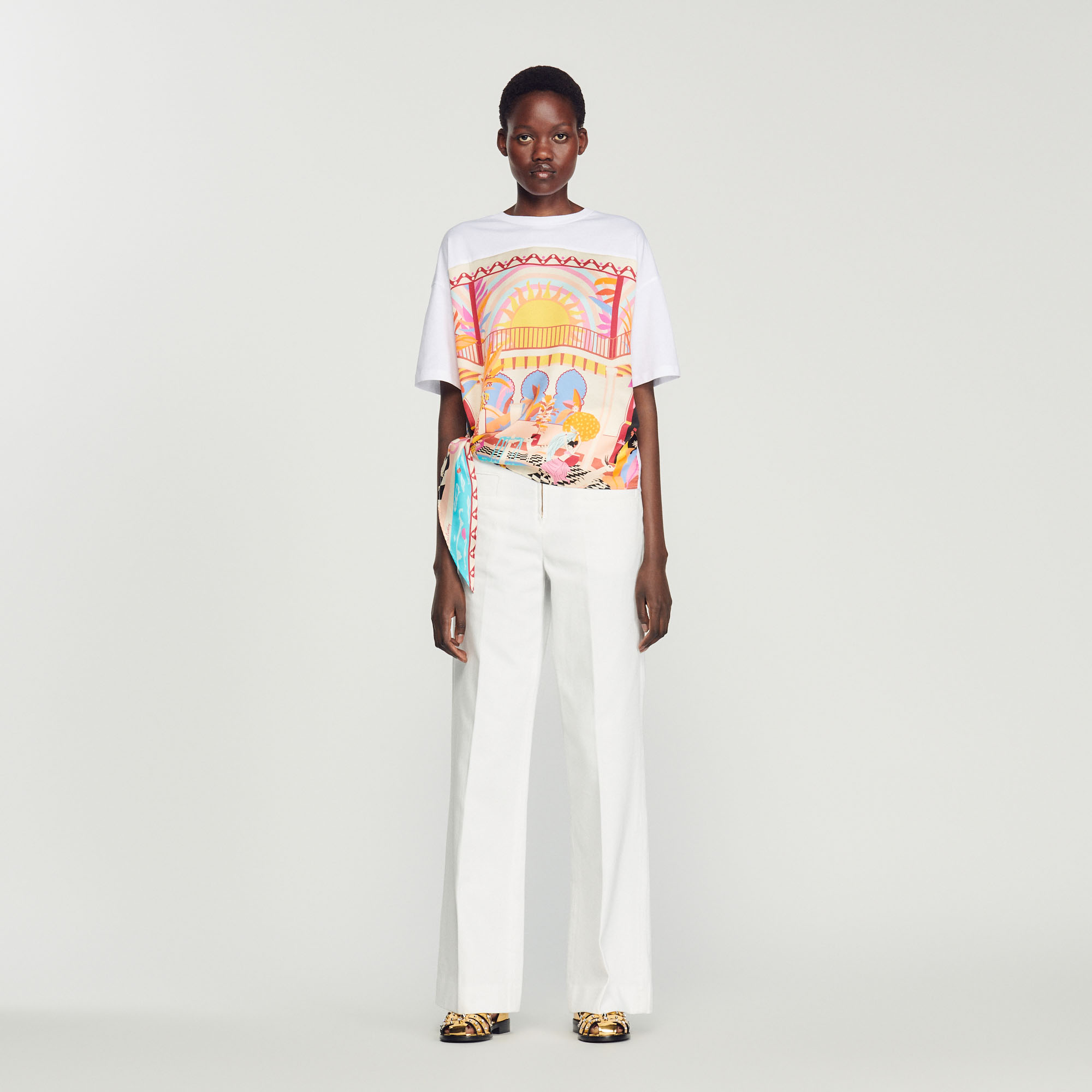 T-shirt foulard
