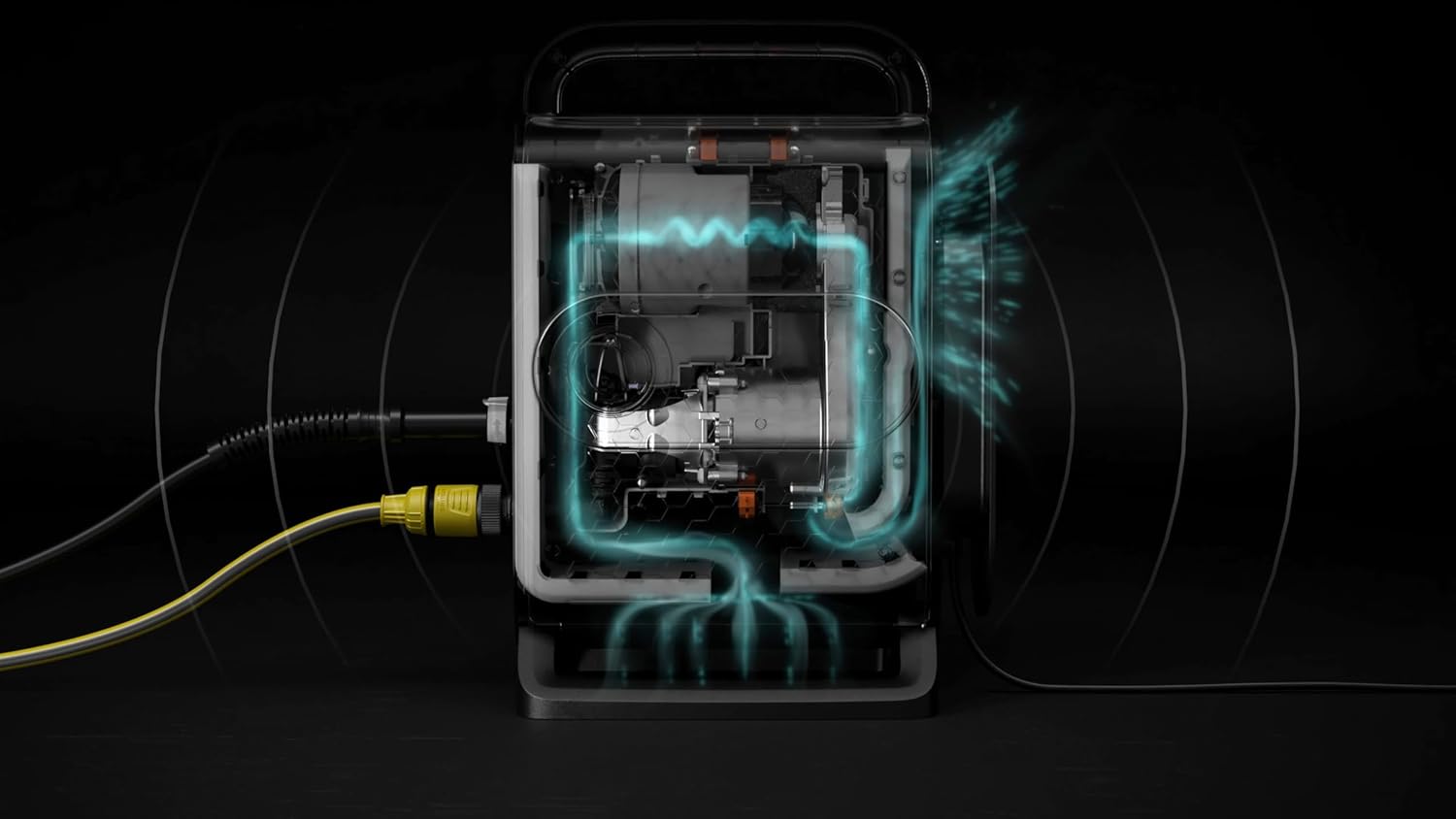 Kärcher Hochdruckreiniger K Silent Anniversary Edition, Druck: max. 130 bar, Fördermenge max 420 l/h, extrem leise, mit eco!Booster für effiziente Reinigung, schwarz