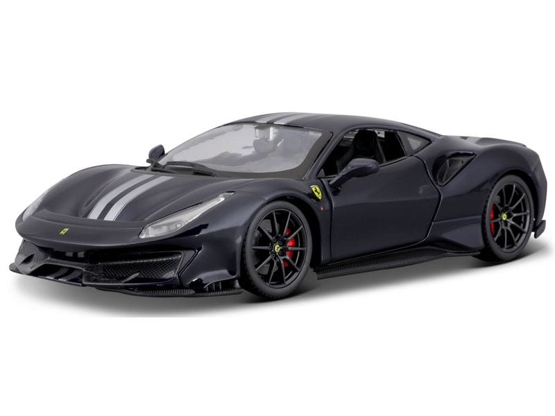 BBurago Ferrari R&P 488 Pista Schwarz 1:24 Sammlermodell im Massstab 1:24