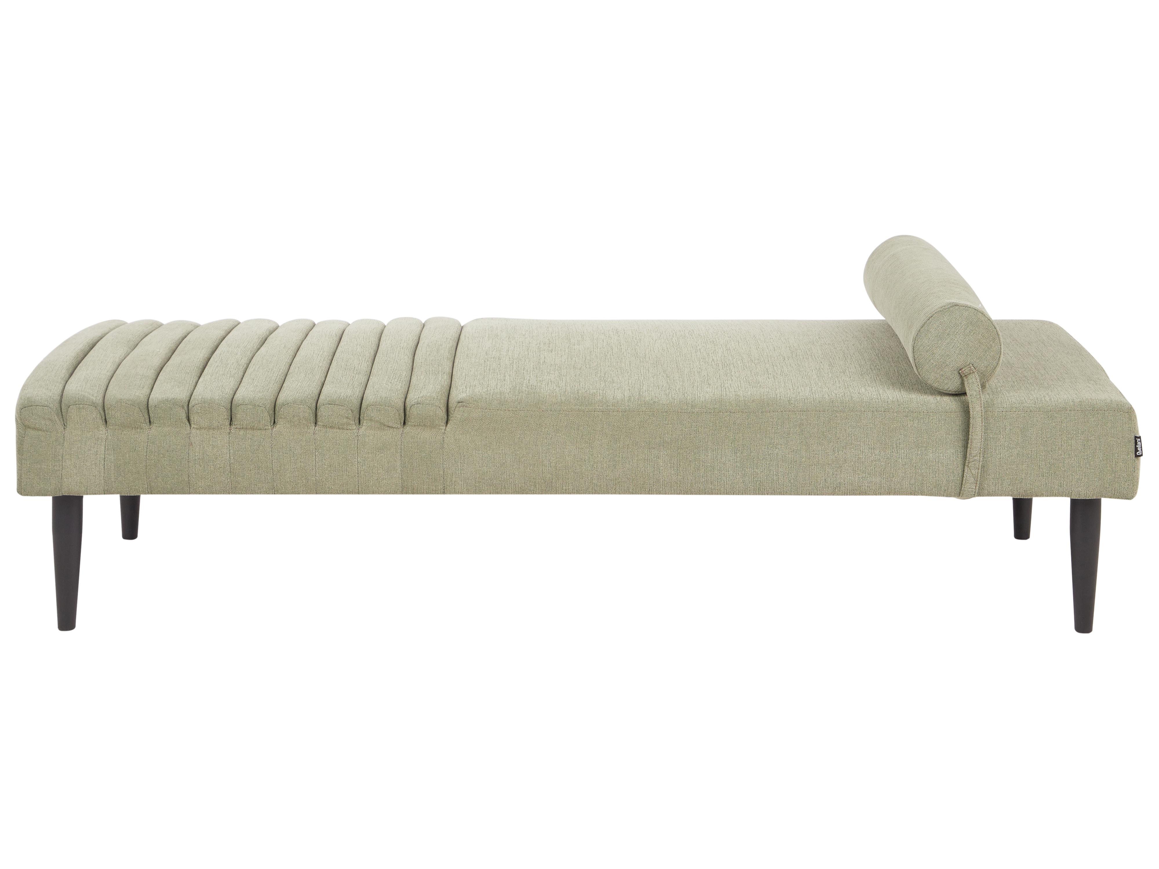 Chaise longue MAURIAC Stof Groen