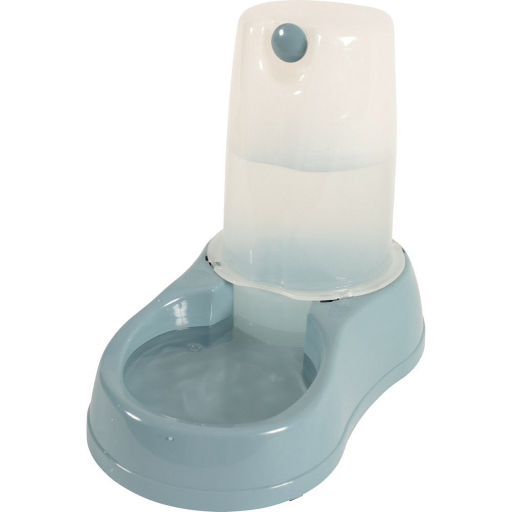 Distributeur d'eau 3.5 litres, bleu en plastique, pour chien ou chat