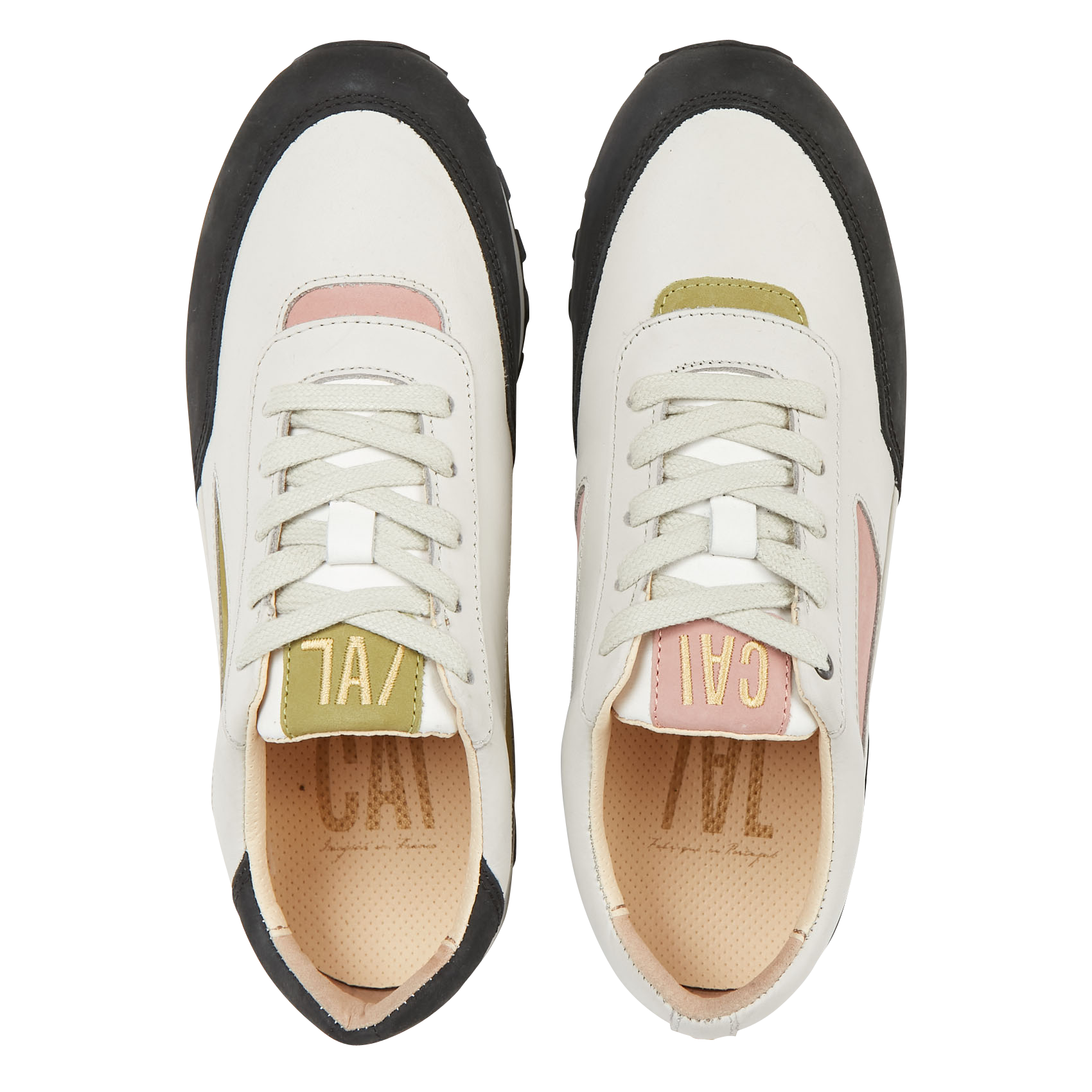 B&C - Baskets basses en cuir | Multicolore