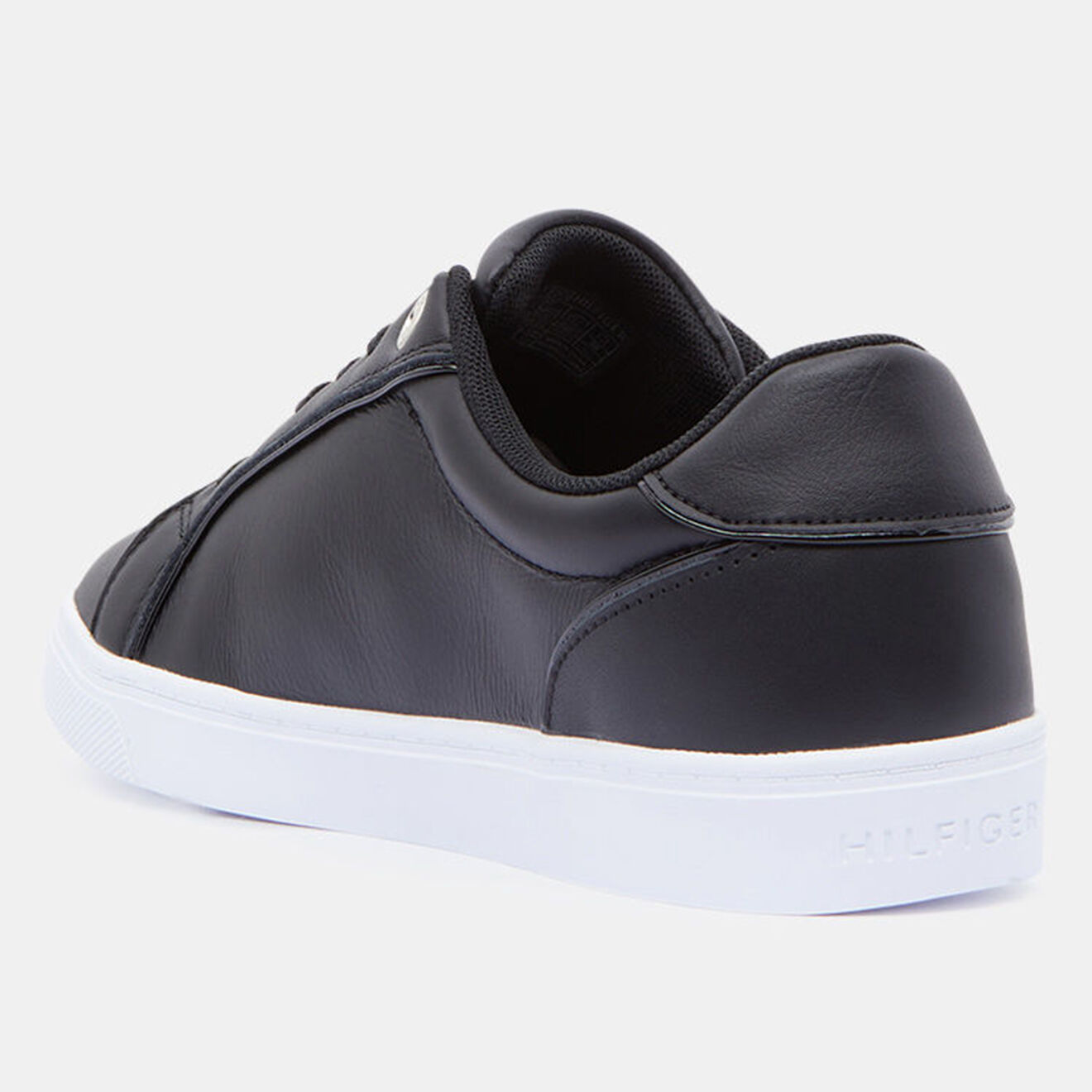 Tommy Hilfiger Baskets en Cuir Signature Piping noires
