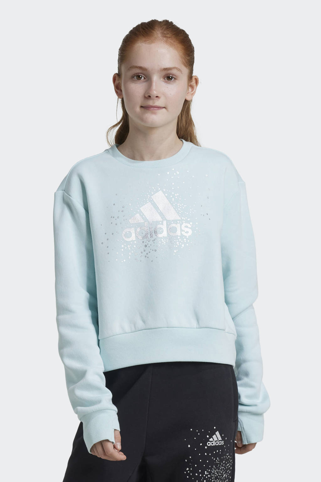 adidas sweater lichtblauw