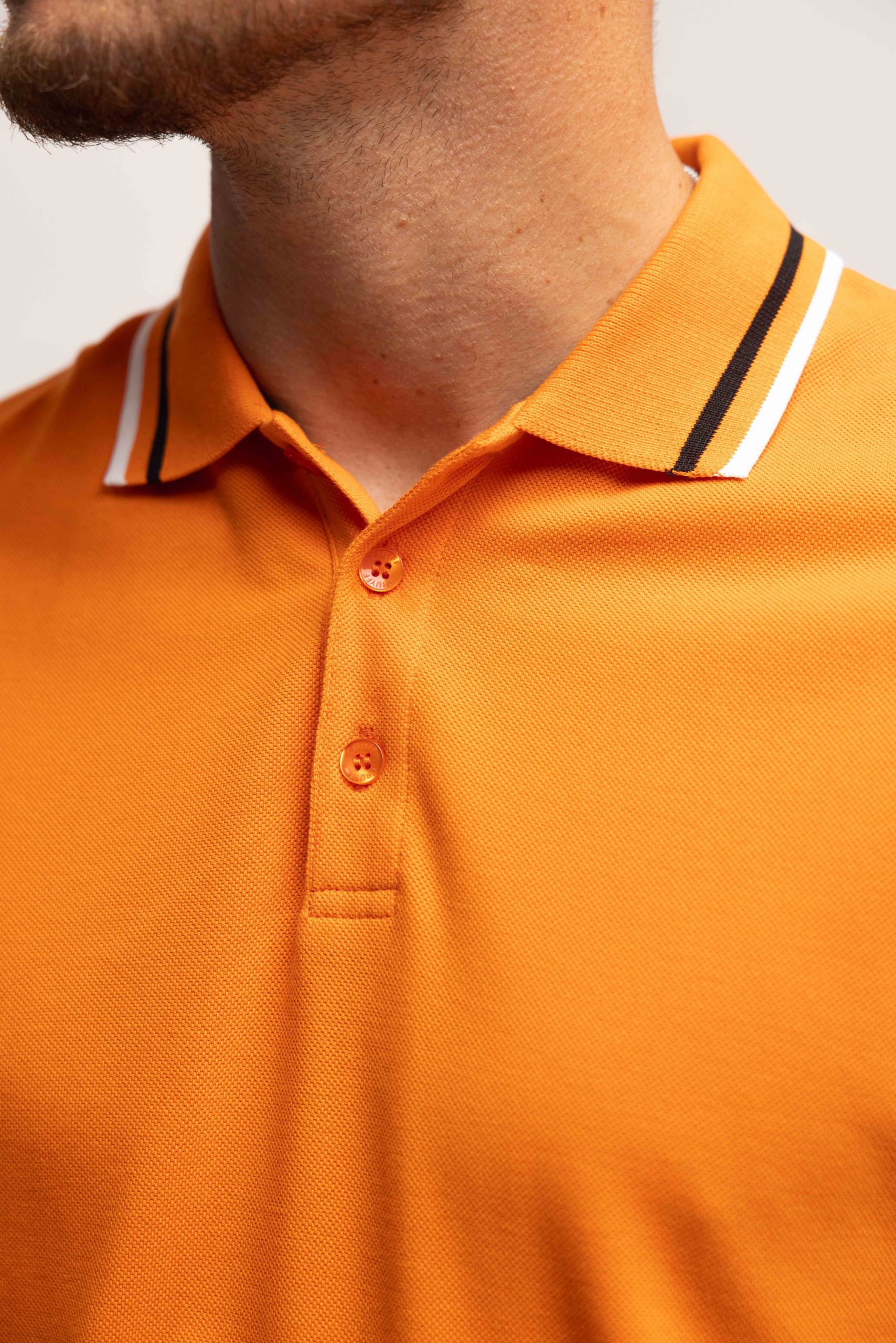 Cruyff Dos Rayas Polo Heren Oranje