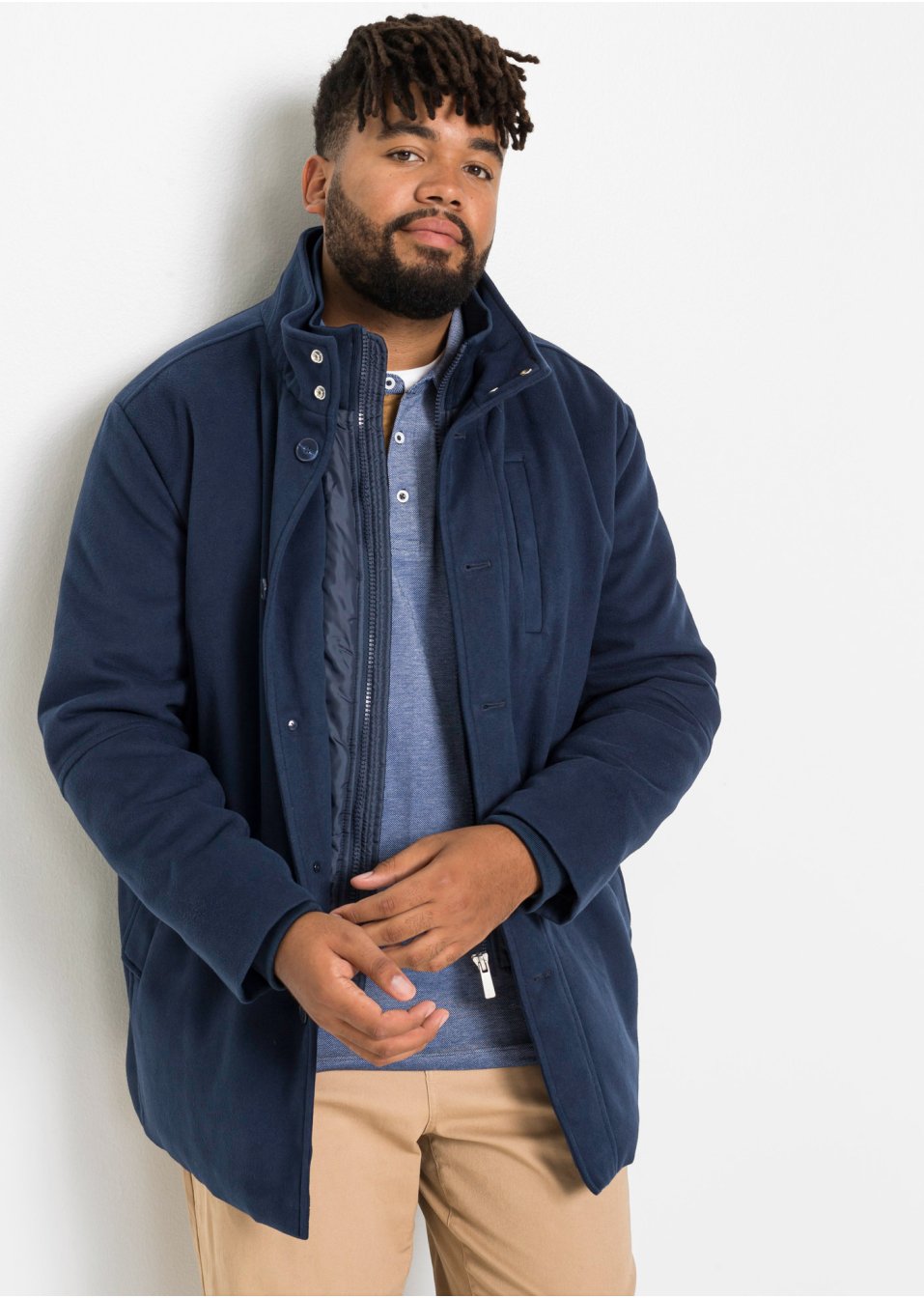 Veste outdoor en imitation laine