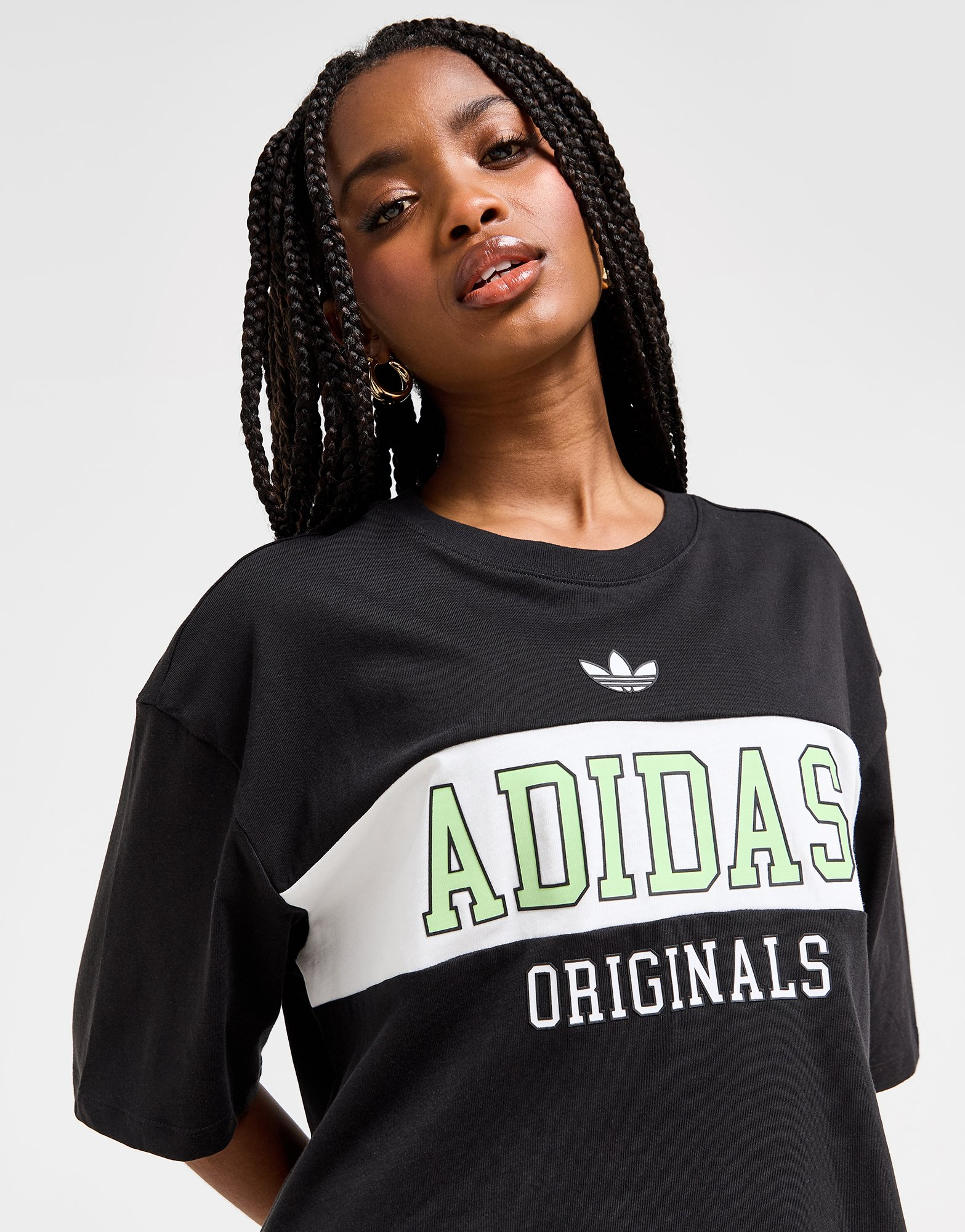 adidas Originals T-shirt Varsity Crop Panel Femme