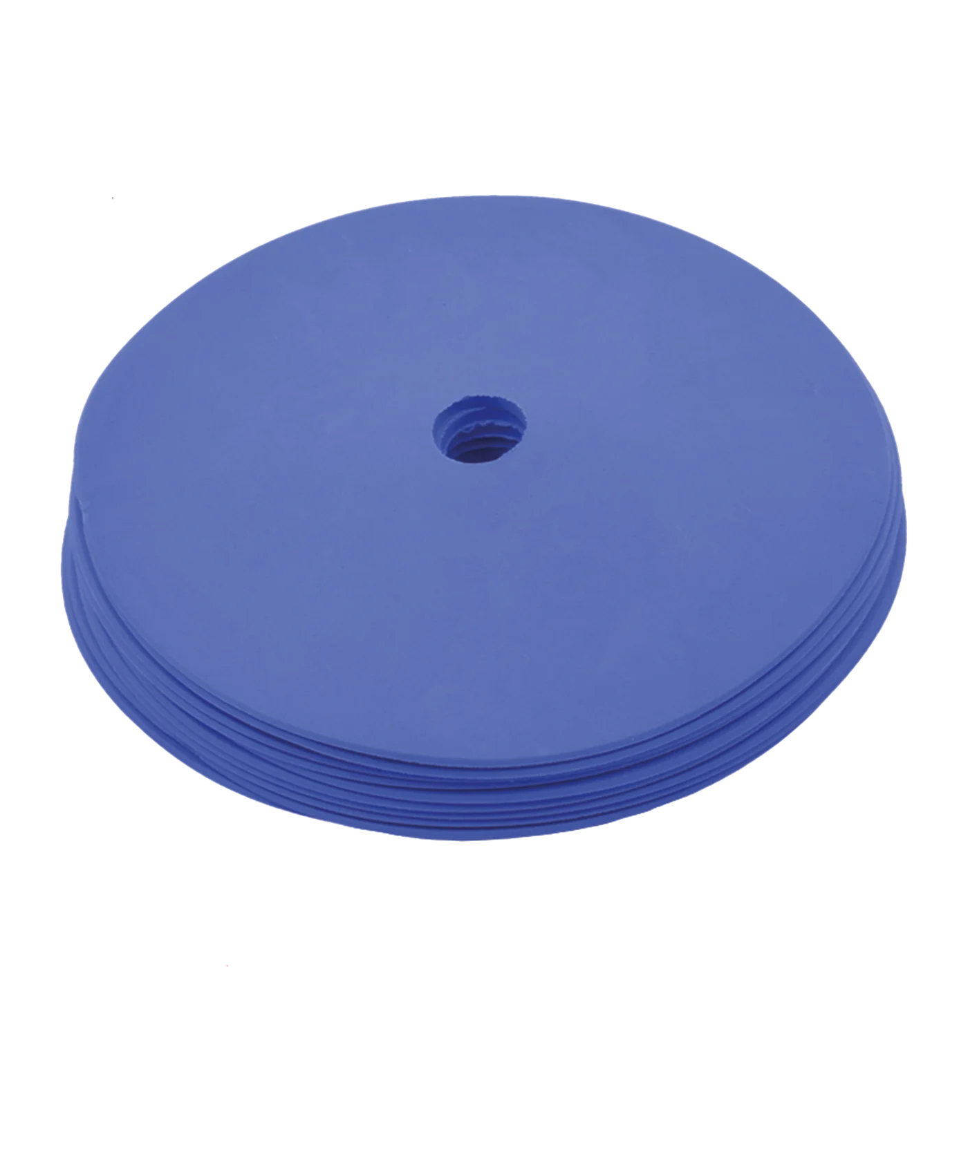 Cawila Gummi Markierungsscheiben 10er Set | rutschfeste Floormarker | 15cm | blau