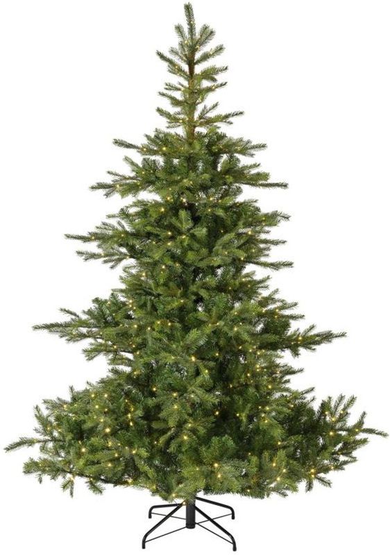 Everlands - Grandis Fir LED ID - Kunstkerstboom - 240 cm - Groen