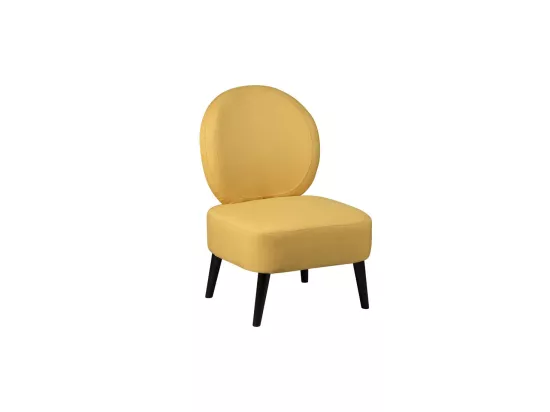 Fauteuil crapaud Tissu jaune moutarde - BANGKOK